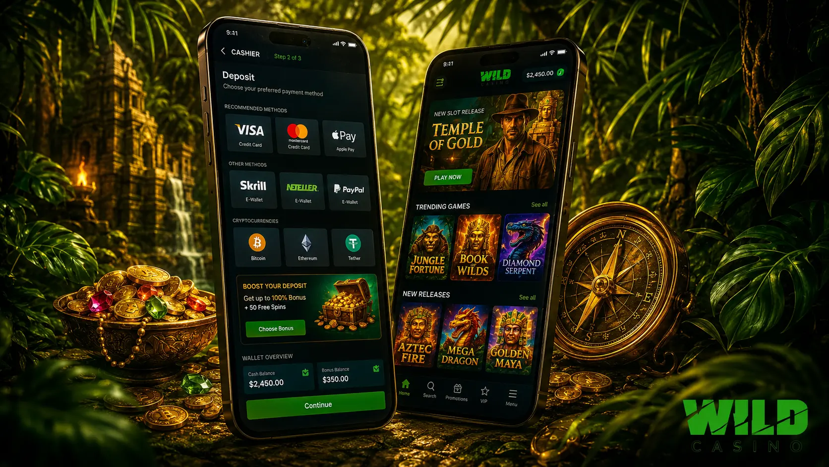 Wild Casino Payment Methods and Currencies